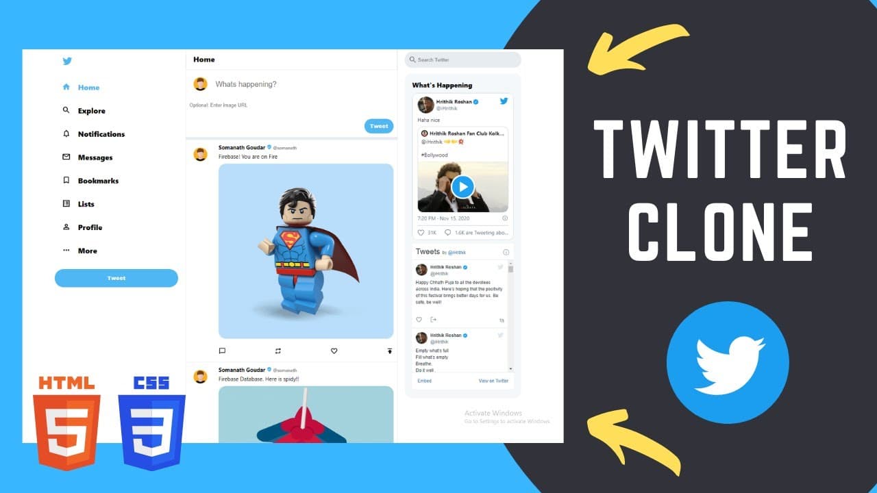   A Twitter Clone With FireBase 